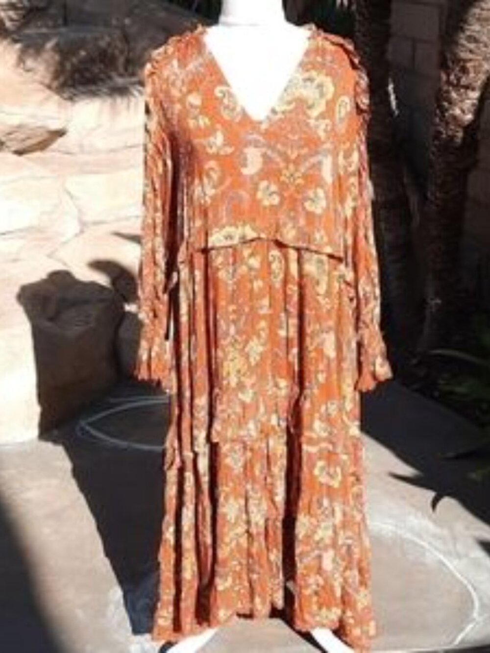 Spell and the Gypsy Aurora Dress Burnt Ember size small - Picture 2 of 2